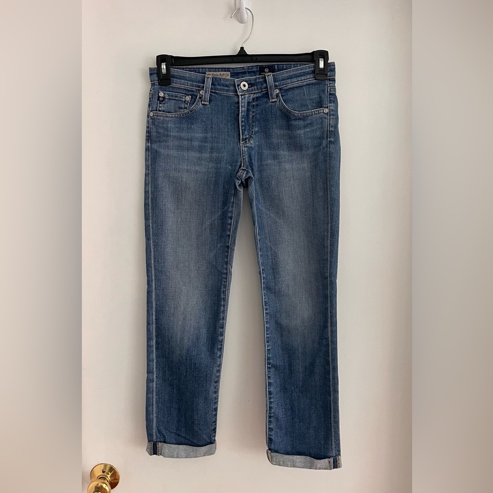 AG Slim Straight Blue Jeans